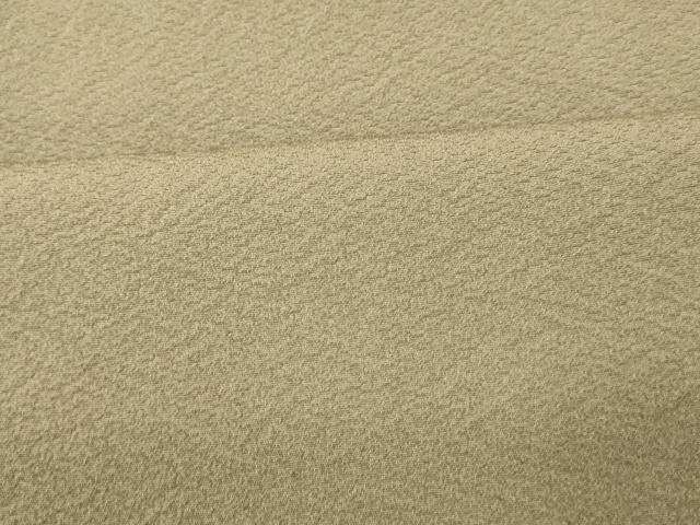 平和屋着物■上質な色無地 作家物 幻の染 岩石染 利休白茶色 正絹 逸品 AABH9341fw