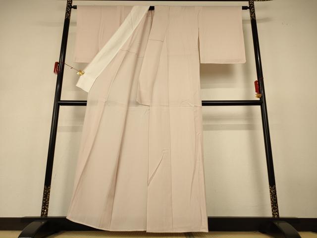 平和屋着物*夏物 色無地 絽 灰梅色 正絹 逸品 AABH9371jd
