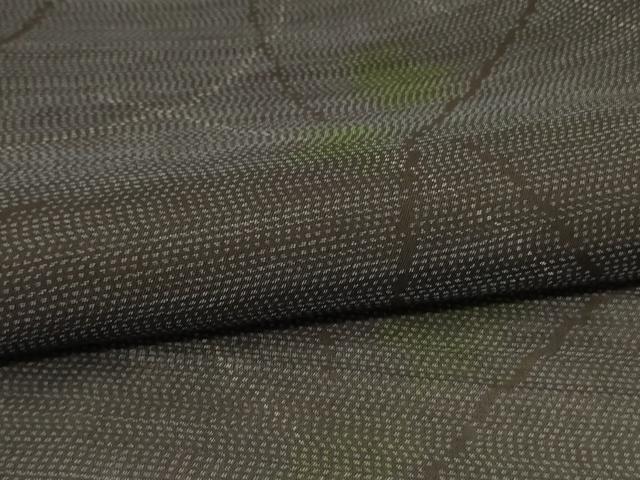 平和屋着物*夏物 本場大島紬 夏大島 芝葉文 正絹 逸品 AABH9374jd
