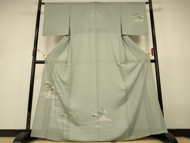 平和屋着物*夏物 訪問着 絽 風景文 正絹 逸品 AABH9377jd