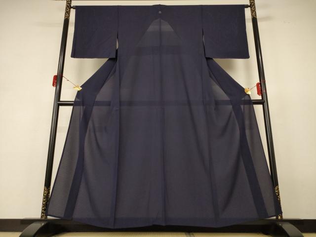 平和屋着物*夏物 色無地 絽 青褐色 正絹 逸品 未使用 AABH9378jd