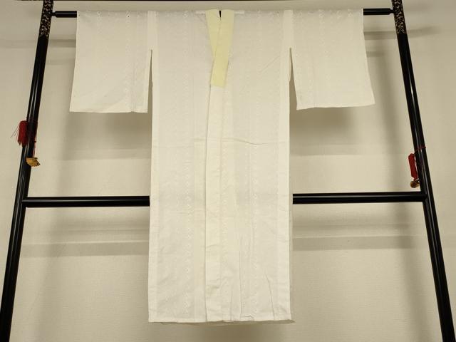 平和屋着物＊夏物　長襦袢　レース　草花文　白色　綿　逸品　AABH9385jd 平和屋着物＊夏物 長襦袢 レース 草花文 白色 綿 逸品 AABH9385jd