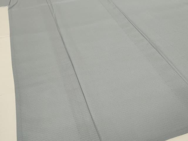 平和屋着物*夏物 色無地 絽 灰青色 正絹 逸品 AABH9394jd