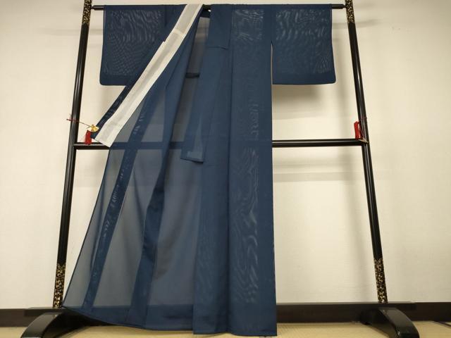 平和屋着物*夏物 色無地 絽 褐返色 洗える着物 AABH9396jd