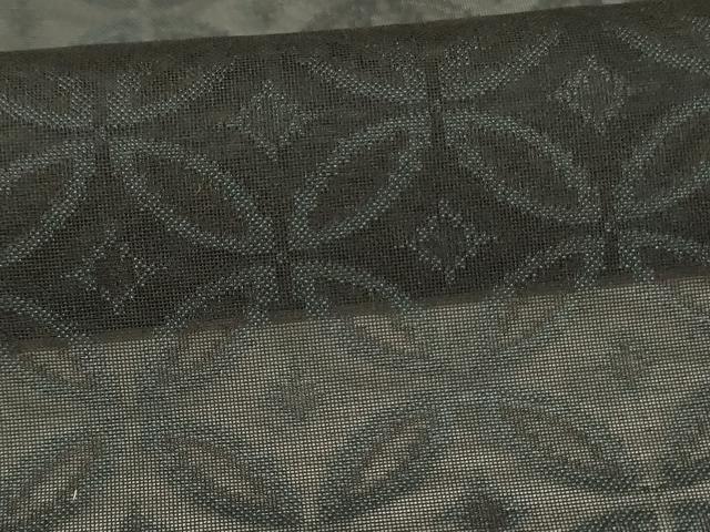 平和屋着物*夏物 小紋 紗 七宝文 正絹 逸品 AABH9438jd