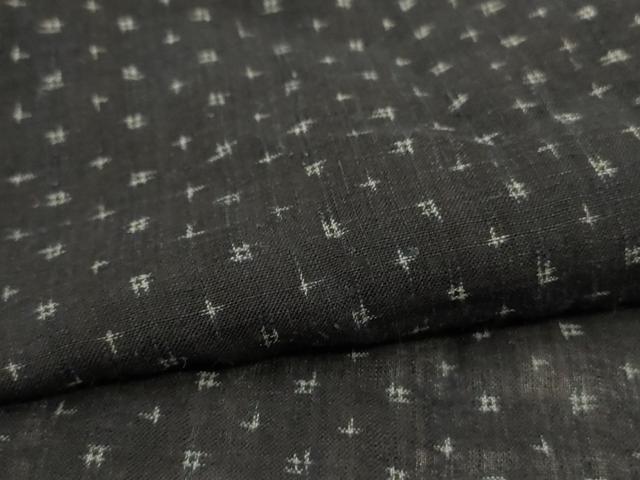 平和屋着物*夏物 上布 井桁絣 麻 逸品 AABH9443jd