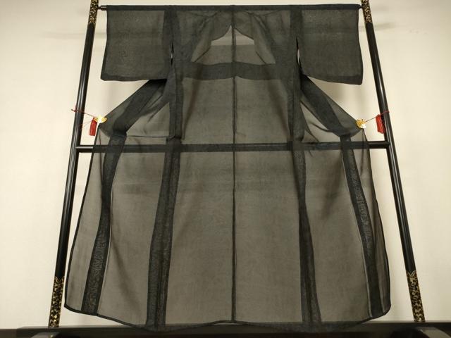 平和屋着物*夏物 本場大島紬 夏大島 草花文 正絹 逸品 AABH9456jd