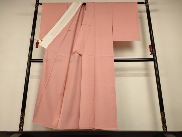 平和屋着物*夏物 色無地 絽 宍色 正絹 逸品 AABH9459jd
