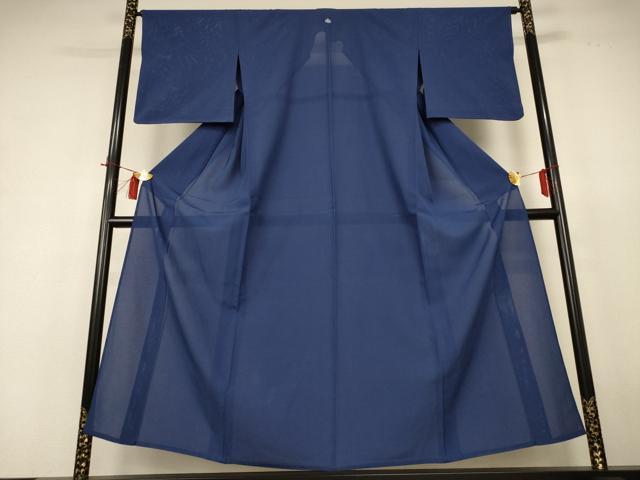 平和屋着物*夏物 色無地 絽 青褐色 正絹 逸品 AABH9465jd