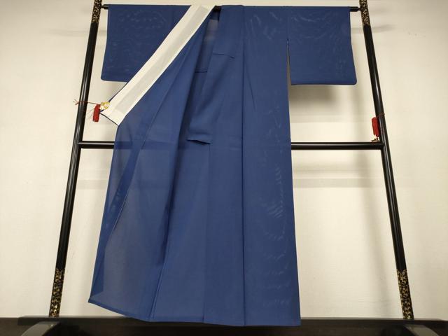 平和屋着物*夏物 色無地 絽 青褐色 正絹 逸品 AABH9465jd