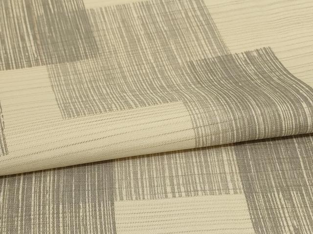 平和屋着物*夏物 小紋 絽 幾何学文様 暈し染め 正絹 逸品 AABH9476jd