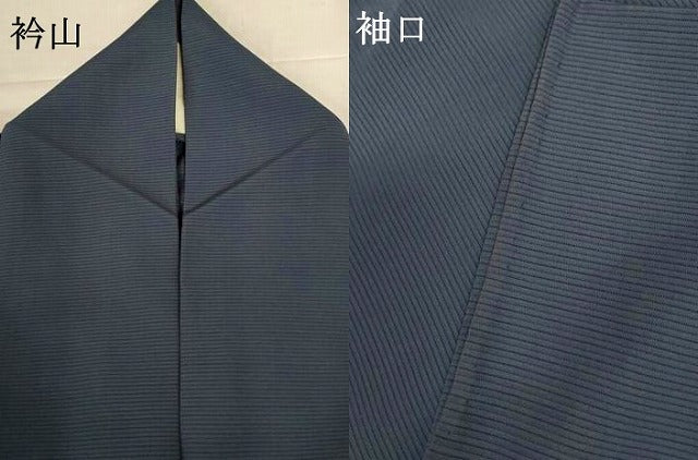 平和屋着物*夏物 色無地 絽 錆鼠色 正絹 逸品 AABH9479jd
