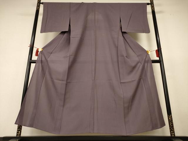 平和屋着物*夏物 色無地 絽 江戸鼠色 正絹 逸品 AABH9481jd