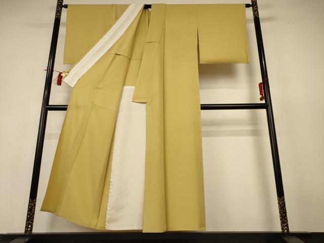 平和屋着物*夏物 色無地 絽 玉蜀黍色 正絹 逸品 AABH9490jd