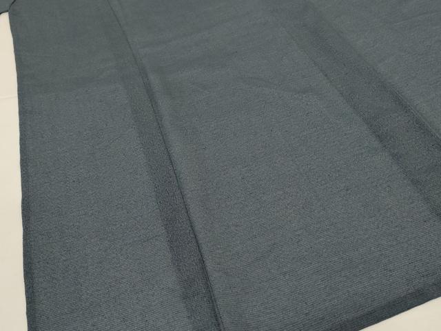 平和屋着物*夏物 男性 色無地 紗 錆鼠色 正絹 逸品 AABH9506jd
