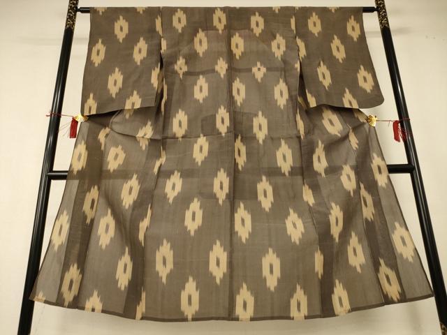 平和屋着物*夏物 紗紬 絣文 正絹 逸品 AABH9509jd
