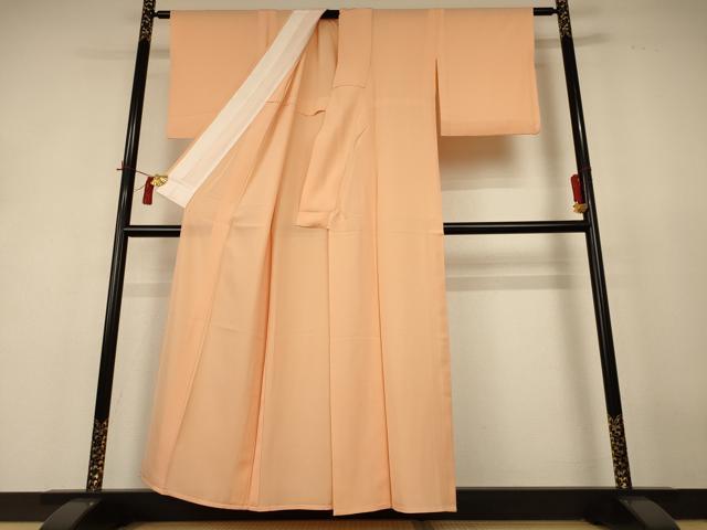 平和屋着物*夏物 色無地 絽 洒落柿色 正絹 逸品 AABH9511jd