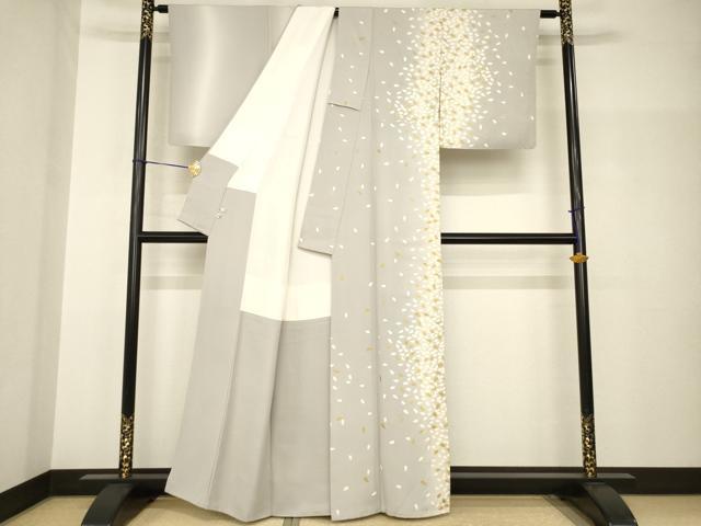 平和屋着物●訪問着 桜間道 暈し染め 金彩 銀座おゝぎ屋扱い 正絹 逸品 AABH9541ck