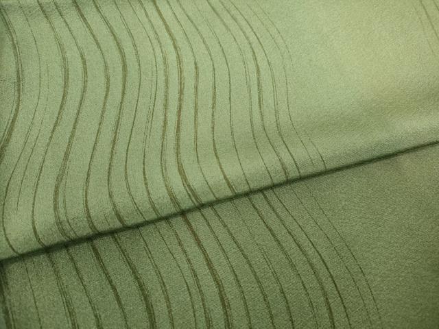 平和屋着物●上質な小紋 よろけ間道 暈し染め 正絹 逸品 AABH9543ck