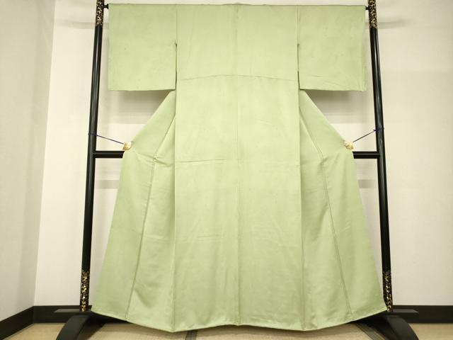 平和屋着物●上質な色無地 星座 柳茶色 正絹 逸品 AABH9553ck
