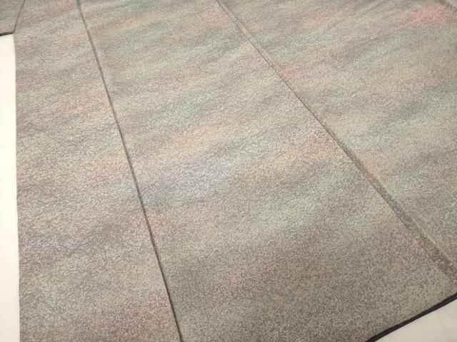 平和屋着物●上質な小紋 霞文 暈し染め 正絹 逸品 AABH9554ck