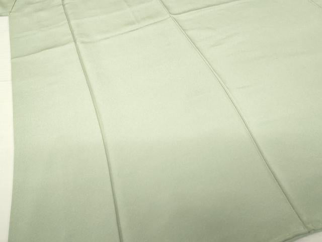 平和屋着物●上質な色無地 灰汁色 正絹 逸品 AABH9555ck