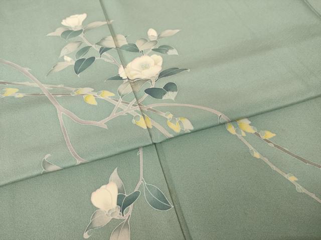 平和屋着物●訪問着 友禅 枝花文 正絹 逸品 AABH9556ck