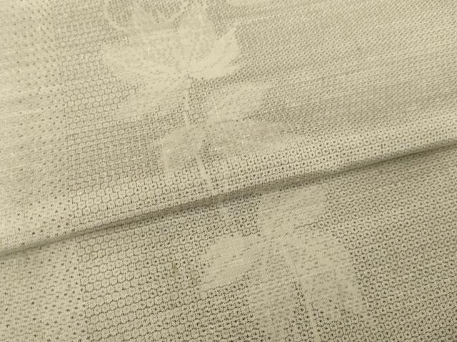 平和屋着物●結城紬 120亀甲 唐草文 正絹 逸品 AABH9566ck