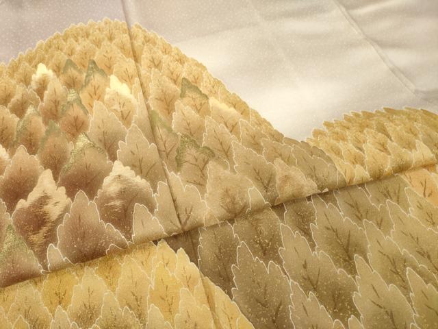 平和屋着物●豪華色留袖 遠山樹林文 暈し染め 金彩 正絹 逸品 AABH9580ck