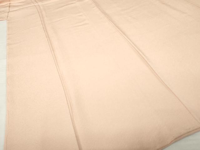 平和屋着物●上質な色無地 赤香色 正絹 逸品 未使用 AABH9593ck