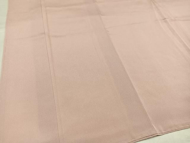 平和屋着物●上質な色無地 水柿色 正絹 逸品 未使用 AABH9609ph