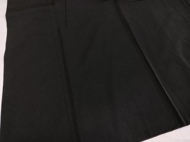 平和屋着物●男性 黒紋付・羽織セット 正絹 逸品 AABH9613ph