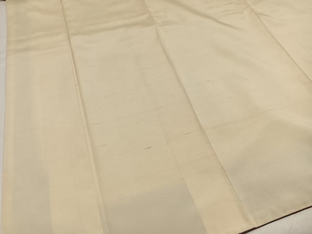平和屋着物●上質な紬 色無地 砥粉色 正絹 逸品 AABH9625ph