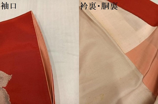 平和屋着物●アンティーク 大正ロマン 訪問着 薔薇 バラ 正絹 逸品 AABH9631ph