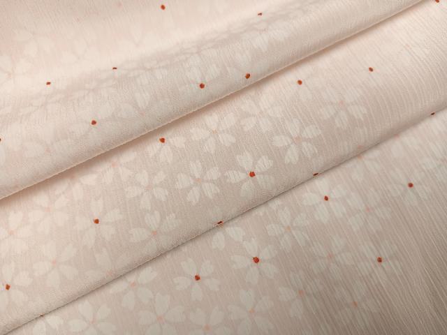 平和屋着物●長襦袢 無双仕立て 二部式 桜 正絹 逸品 AABH9640ph