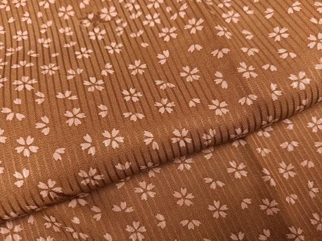 平和屋着物●長襦袢 袷 桜 正絹 逸品 AABH9642ph