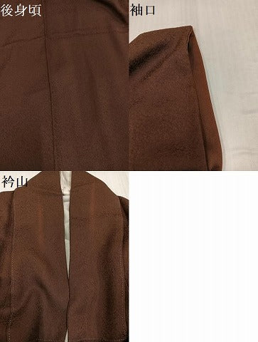 平和屋着物●上質な色無地 憲法色 正絹 逸品 AABH9648ph