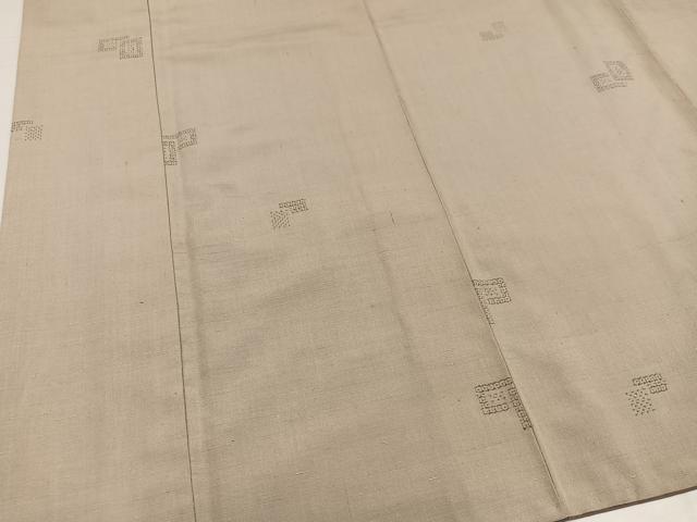 平和屋着物●結城紬 100亀甲 飛び亀甲柄 色紙重ね文 染と織 たかはし たとう紙付き 正絹 逸品 AABH9659ph