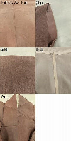 平和屋着物●染色作家 斉藤三才 小紋 霞文 暈し染め 正絹 逸品 AABH9698ph
