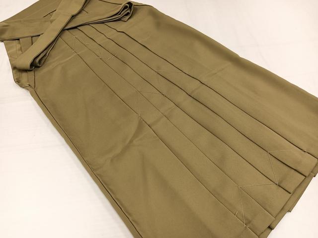 平和屋着物●女性 行灯袴 色無地 油色 未使用 AABH9707ph
