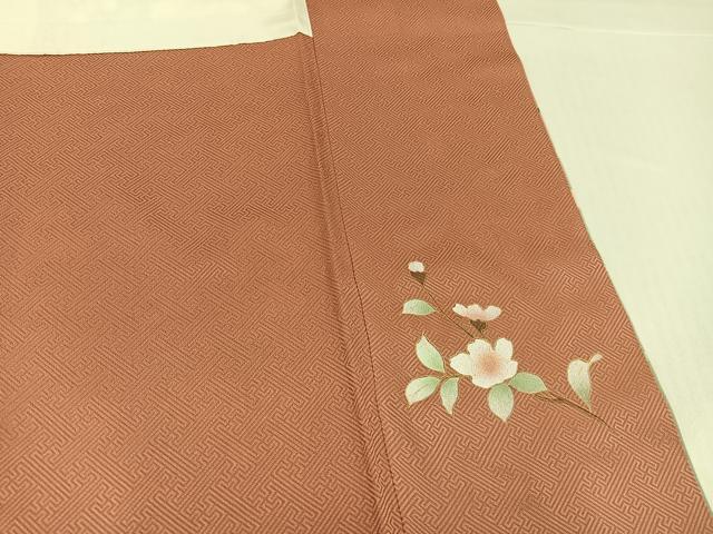 平和屋着物●訪問着 草花文 暈し染め 金銀彩 正絹 逸品 AABH9713ph
