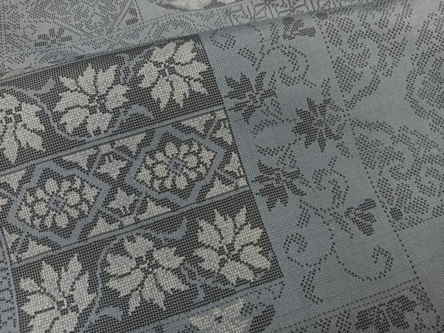 平和屋着物●本場大島紬 カタス9マルキ 更紗唐草文 正絹 逸品 AABH9730ph