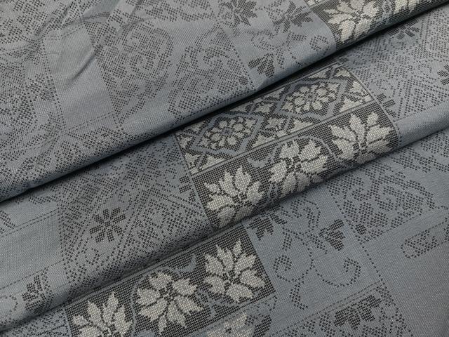 平和屋着物●本場大島紬 カタス9マルキ 更紗唐草文 正絹 逸品 AABH9730ph
