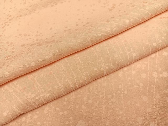 平和屋着物●上質な色無地 霞地紋 一斤染色 正絹 逸品 AABH9743ph