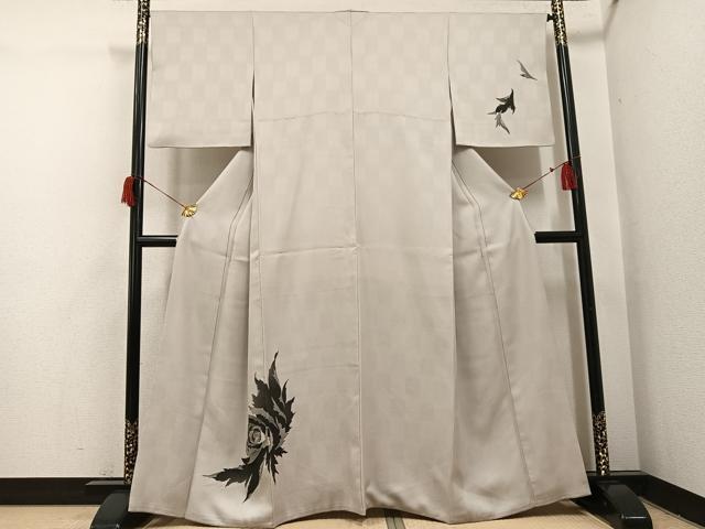平和屋着物●訪問着 舞花文 金彩 正絹 逸品 AABH9746ph