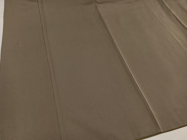 平和屋着物●江戸小紋 万筋 茶色×灰色 正絹 逸品 AABH9753ph
