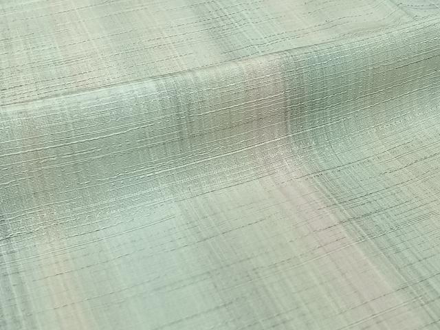 平和屋着物▽上質な紬 単衣 縞 正絹 逸品 AABH9762jh