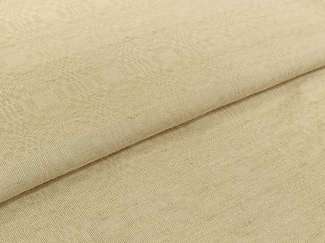 平和屋着物▽上質な紬 単衣 霞文 正絹 逸品 AABH9792jh