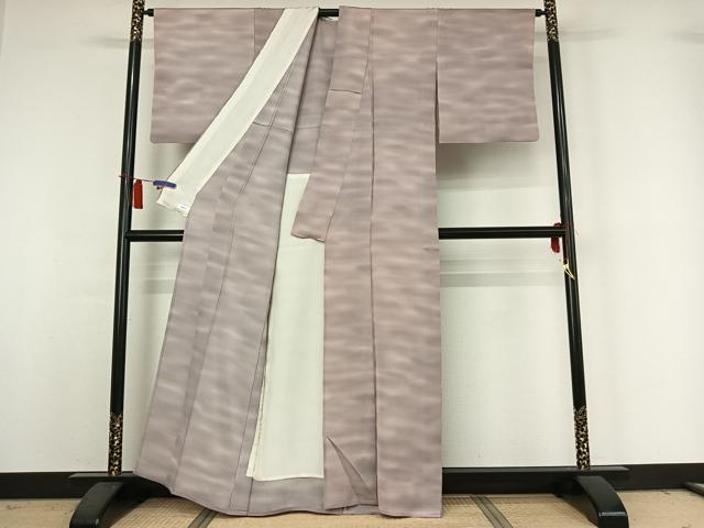 平和屋着物▽虹色創家 本郷大田子 小紋 単衣 霞文 暈し染め 正絹 逸品 AABH9801jh