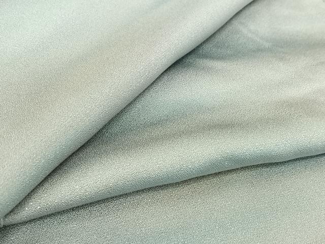 平和屋着物▽上質な小紋 単衣 霞文 暈し染め 銀通し地 正絹 逸品 AABH9802jh